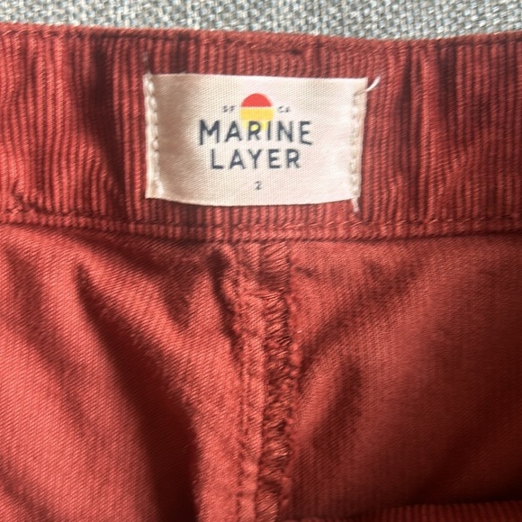 Marine Layer Bridget Cord Barn Red Pants - Picture 11 of 15